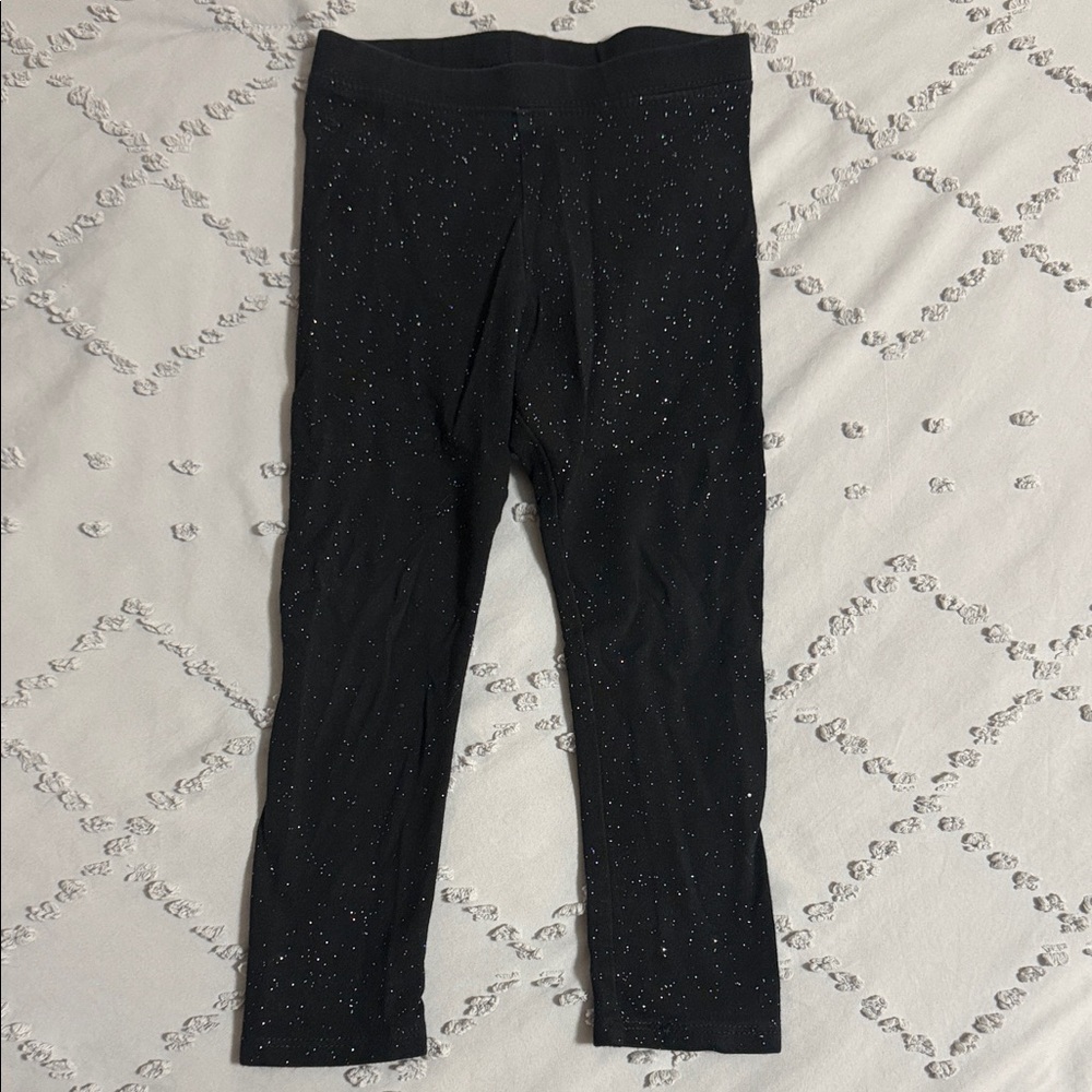 Cat & Jack Glittery Black Leggings
